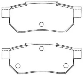 Комплект тормозных колодок AISIN ASN-2011